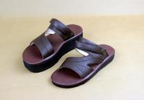 Custom-made leather disabled high and low shoes Orthodox shoes single foot long and short legs high shoes mens sandals