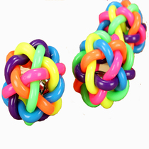 Pet supplies pet toys high-quality colorful bells woven ball large medium and small factory direct sales