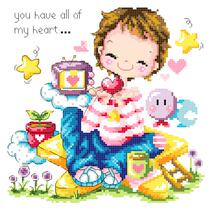 Cross stitch electronic drawings 3831 SO-353 cartoon pillow map 107W * 106H25 color PAT source file