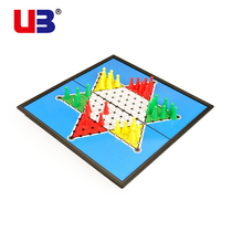 UB AIA Chinese checkers magnetic chess piece folding board hex checkers childrens chess puzzle game toys