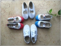 Indoor shoes kindergarten white shoes White shoes children White shoes boys canvas shoes girls White dance shoes