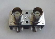 Dual-port Q9 high-frequency socket plug-in BNC female seat monitoring Q9 socket imported original