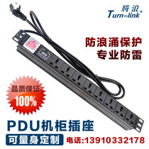 Tenglang PDU cabinet special socket 16A input 10A output 8-bit aluminum alloy lightning protection wiring board