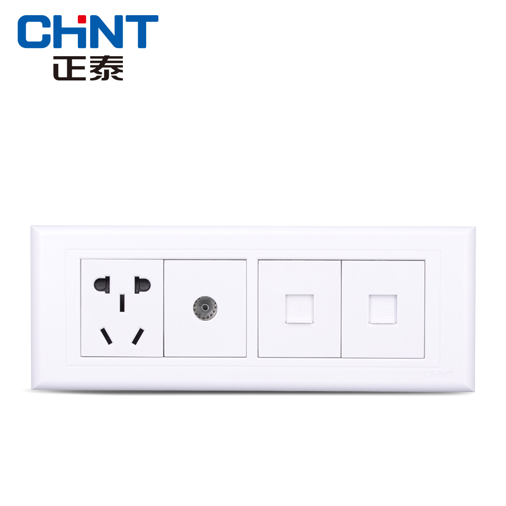 Zhengtai switching socket 118 NEW5G four-bit one-socket TV telephone computer socket panel small five holes