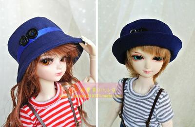 taobao agent BJD doll hat casual shading cap dual -use round hat 3/4/6 doll hat