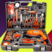 AK 92-piece hardware tool set Household toolbox Electrical repair kit set with drill