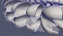 CFD does the casting process to simulate complex three-dimensional modeling-structured mesh division.