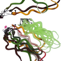 B1542 emulation small snake 10 strips of rubber fake snake pendant ground stall toy whole demagogic toy Yiwu 2 Yuan