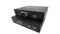 Langheng KVM extender switch cascade 100D VGA signal USB keyboard mouse HD audio and video network cable network transmitter 100 meters IP function