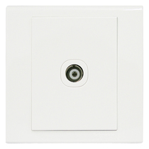 Schneider switch socket blue rhyme series single cable CCTV socket 86 type panel Moonlight White