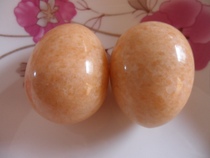 Natural Jade Late Xia Red Fitness Ball Rushan Jade Egg Type Fitness Ball Health Care Handball Health Longevity Special Price