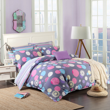 100%全棉纯棉加大规格床2米宽2米2.2米长的床上用品床笠式四件套