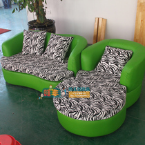 Sofa Early education kindergarten childrens sofa Leather single small sofa Double leisure backrest sofa combination