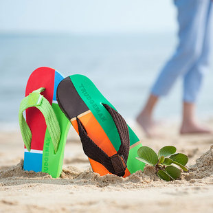 夏季情侣人字拖防滑透气凉鞋夹脚男士休闲鞋子英伦潮流沙滩拖鞋