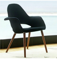 FRP Furniture Creative Modern Simple FRP Office Leisure Chair Fashion Wooden Dining Chair FRP Chair