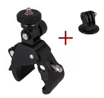 GoPro Hero 4 3 3 bicycle bracket pipe clamp small ant sports camera motorcycle fixing clip bicycle clamp