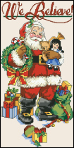 Cross stitch electronic drawings 1309 Santa Claus 10 characters 63W * 128H23 color XSD source file