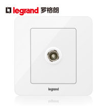 Legrand switch socket panel Yidian Yulan white a single TV cable TV wall power 86