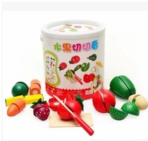 Kai Ye wooden barrel vegetables and fruits cut to see KY-613 puzzle hands-on toys play Home Toys 1 0