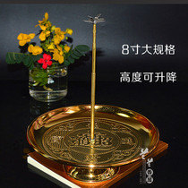 Zhaocai Jin Bao alloy pan incense rack 24 hours ring fragrance sandalwood rack Tower incense pan incense burner 8 inches