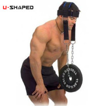 Advanced head and neck trainer shoulder weight-bearing strength training head and neck cap training neck cap with chain hanging barbell piece