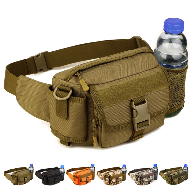 Cycling sports waterproof tactical kettle pockets multi-function Messenger bag outdoor travel men and women leisure road sub-package