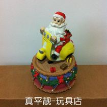 Europe back to Christmas song Eight soundbox on chain music box rocking Santa Claus for motorcycle Jedi rare