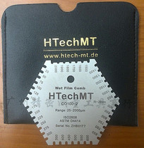 Germany imported stainless steel hexagonal wet film comb Wet film card wet film thickness gauge wet film sheet 25-2000um