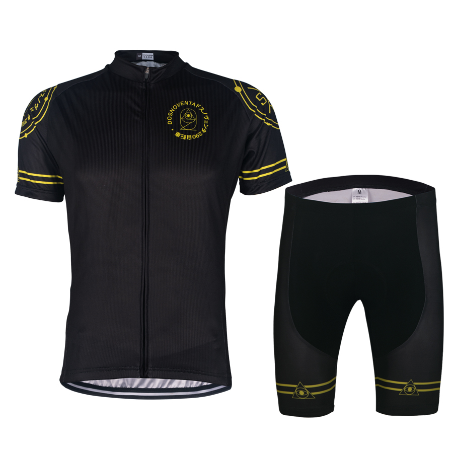 15 New Spanish DOSNOVENTA Black Cycling Suit, Short Sleeve Suit, Dead Fly Bicycle Short Top