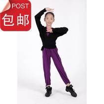 Childrens dance practice clothing autumn and winter jacket long sleeve sweater adult womens sweater shawl knot