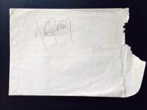 Michael Jackson Michael Jackson Autographed Envelope Address Jenny Jackson