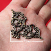 C050 alloy corner piece flat hardware corner antique corner patch classical home decoration corner wooden box corner protector