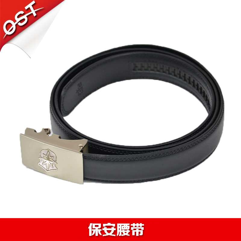 OST genuine security belt security patrol belt inside belt metal automatic buckle belt