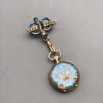 In the early nineteenth century around 1830 18K gold enamel snake high-end pocket watch