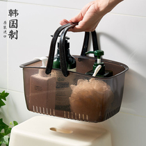 South Korea imported bathroom bath basket storage basket portable bath basket rectangular plastic toiletries bath frame