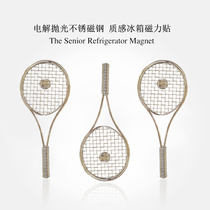 Tennis refrigerator sticker magnet stainless steel magnet high-grade texture crafts I love tennis club