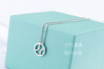Tennis diamond pendant necklace simple and atmospheric hollow hollow creative rope couple gift box packaging birthday gift
