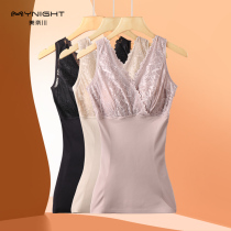 Minakawa warm belly vest women's body-shaping jacket body-shaping suit upper body with chest pad waist artifact