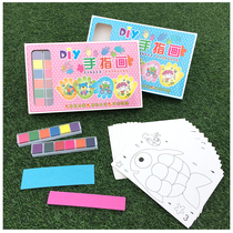 Childrens finger painting paint washable childrens painting graffiti baby palm ink diy painting tool