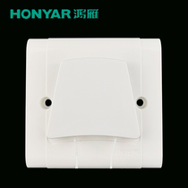 Hongyan 86 type two 2 open single control two cable rope pull switch old 2 Open pull wire light wall panel
