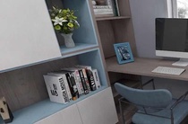 Batlu whole house custom Wanhua aldehyde-free board imported Egger Knosbang residential furniture cabinet Siamese table