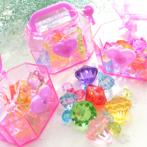 Children's Crystal Gem Toy Little Girl Play House Girl 4-5-6-7-8-9-10-year-old Princess Girl Gift