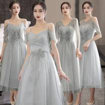 Bridesmaid dress summer 2021 new niche bridesmaid dress women can usually wear sister group bridesmaid dress small summer