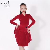 DT Latin dance competition uniform professional female children high-end clothing standard childrens performance regulations clothing G097