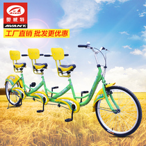 Attractions bicycle Three-person ride Double taxi 3-person parent-child car Sightseeing car Family car brand