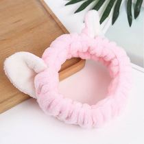 Mask headscarf Face wash hair band Hair band Beauty pack Wash cat ear hair set Hair band Korean cute headdress woman