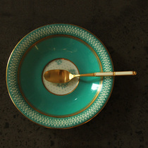 Japanese handmade copper gold-plated coffee spoon tea spoon dessert spoon afternoon tea spoon