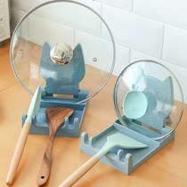 Pot cover rack kitchen countertop water tray bracket household cover storage rack spatula soup spoon storage rack