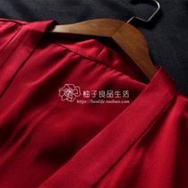(High-end morning robe customized) silk robe heavy mulberry silk pajamas nightgown wedding bride morning gown