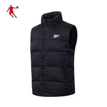 (Mall same model) Jordan sports down vest 2021 autumn new warm woven woven vest running jacket